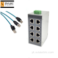 Ethernet muda 10/100 Mbps 8 portas entradas RJ45